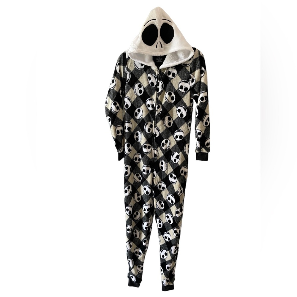 Disney the nightmare before Christmas plush hooded pajamas small